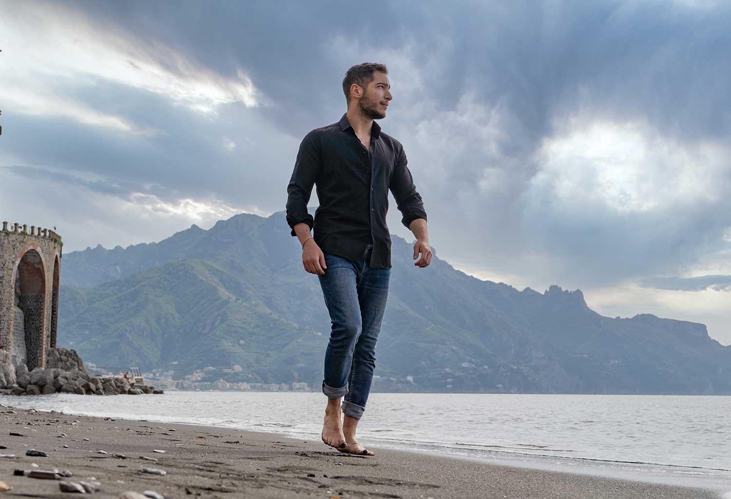 Coastal breeze portrait