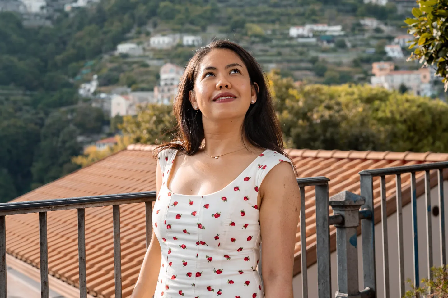 Golden hour portrait in Ravello